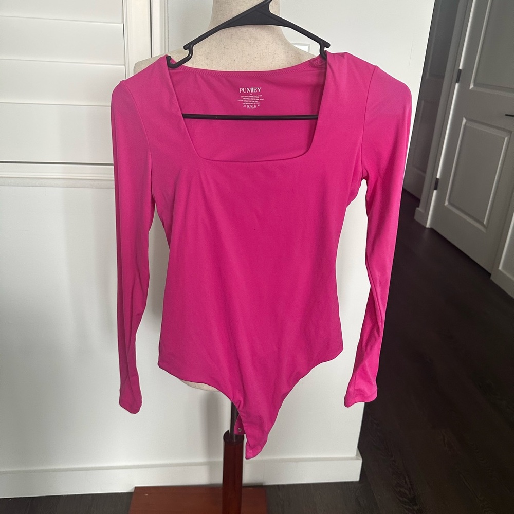 Fuchsia Long Sleeve Bodysuit